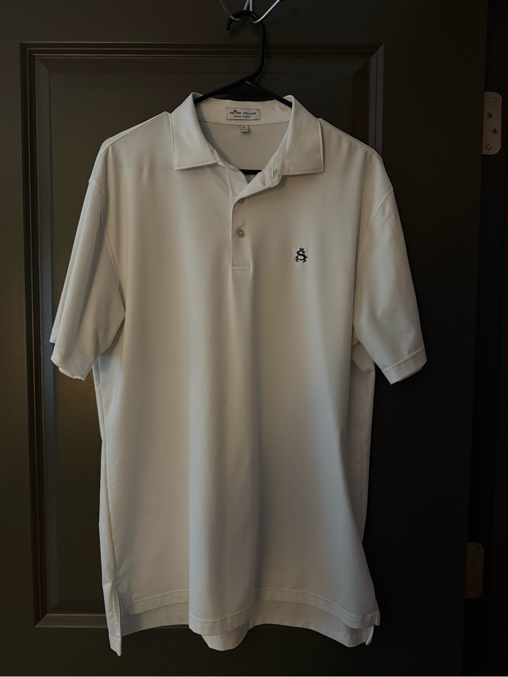Peter Millar White Short-Sleeve Performance Polo
